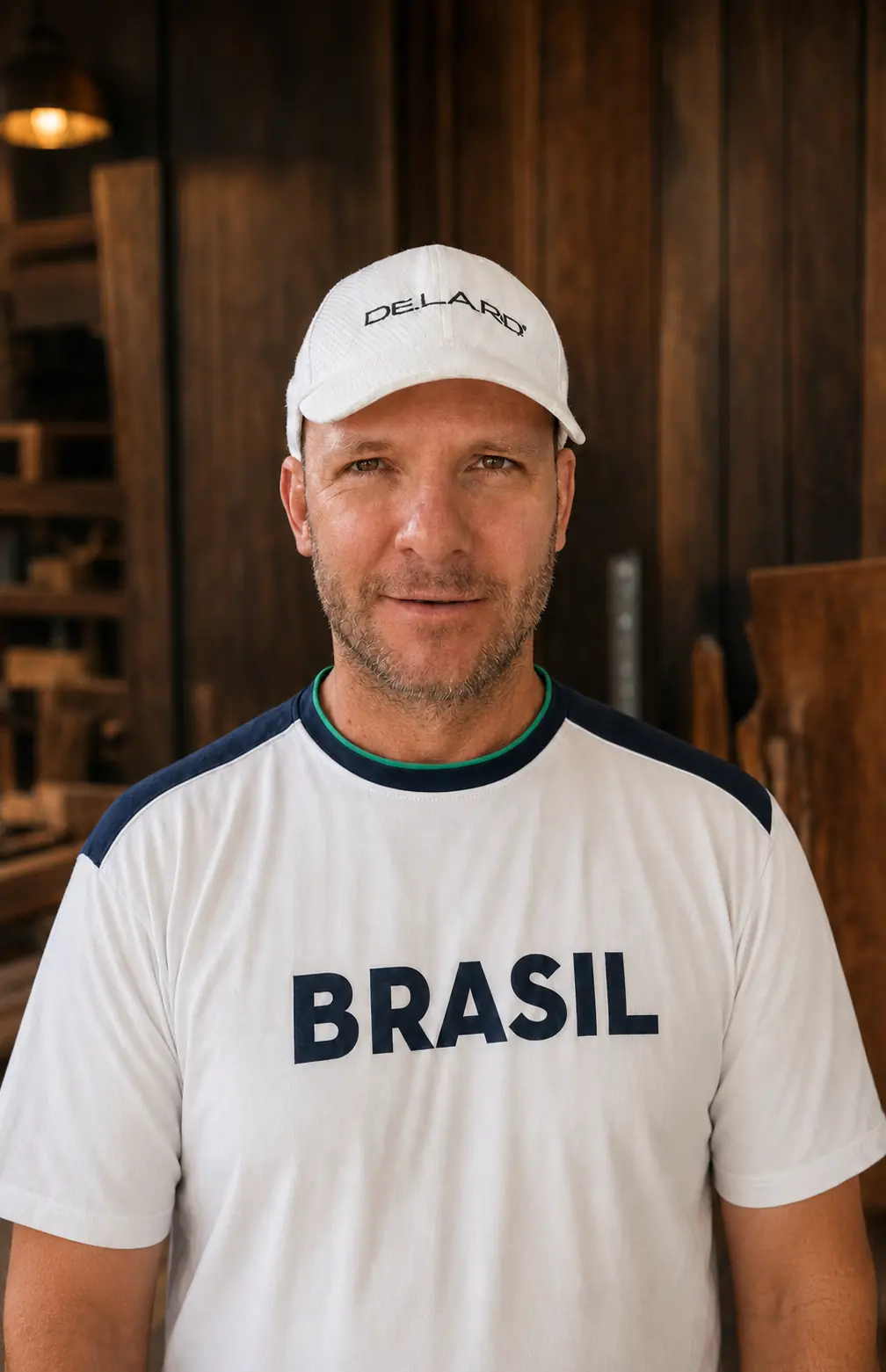 Alexandro Basso em sua oficina